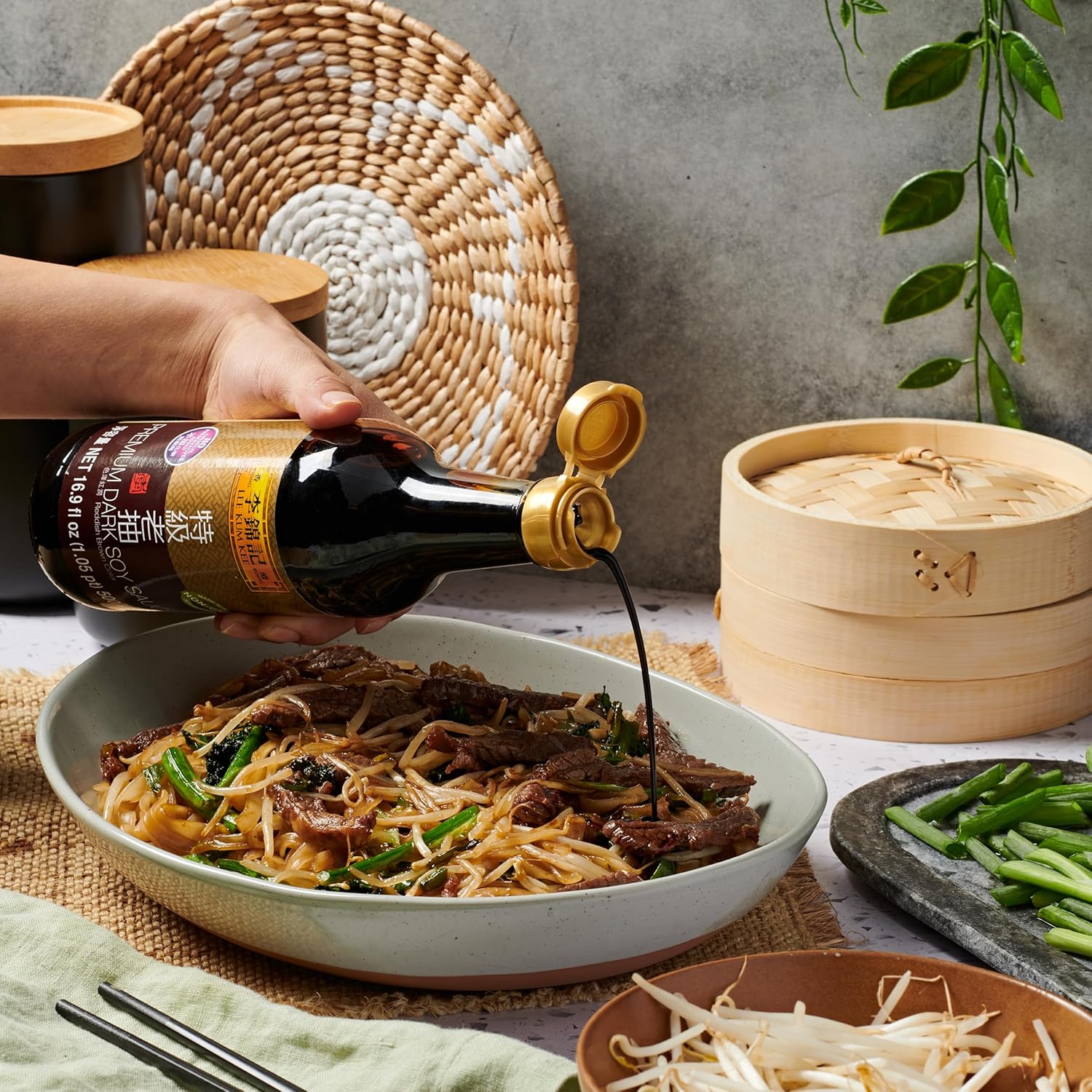 Lee Kum Kee Premium Dark Soy Sauce – Thoughtful Gourmet Gift for the Home Cook Who Has Everything, Elegant 16.9 oz Bottle