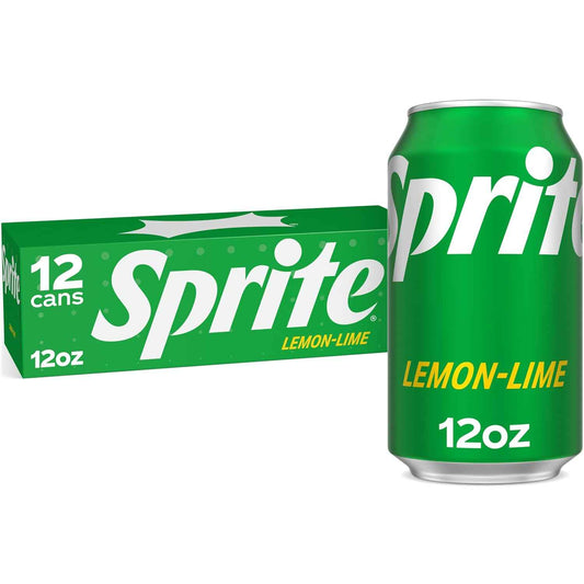 Sprite Zero Sugar – Caffeine-Free Zero Sugar Soda for Calorie-Conscious Drinkers, 12 oz, 12 Pack