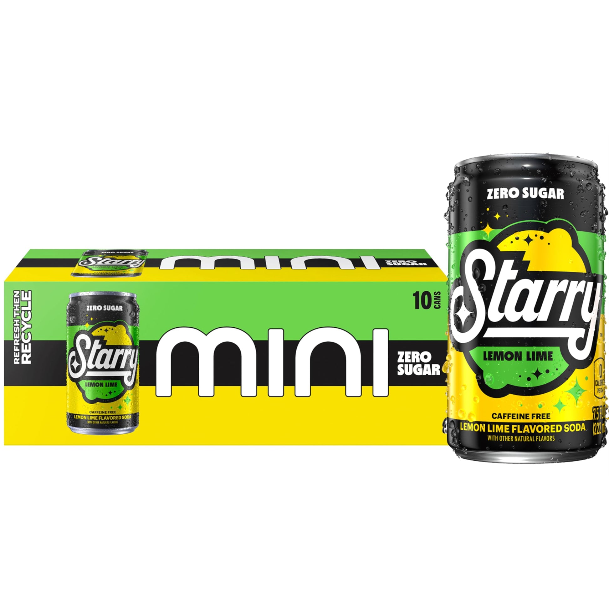 Lemon Lime Zero - 7.5 Fl Oz (Pack of 10)