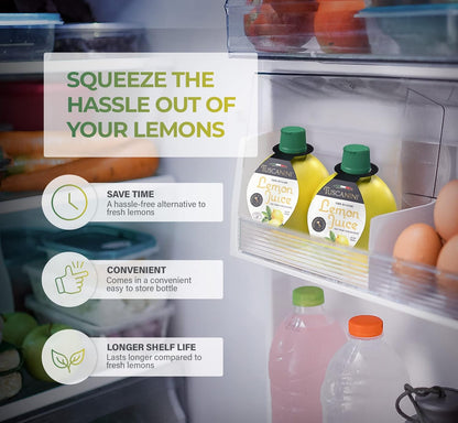 lemon-shaped squeezable bottle for controlled, mess-free dispensing