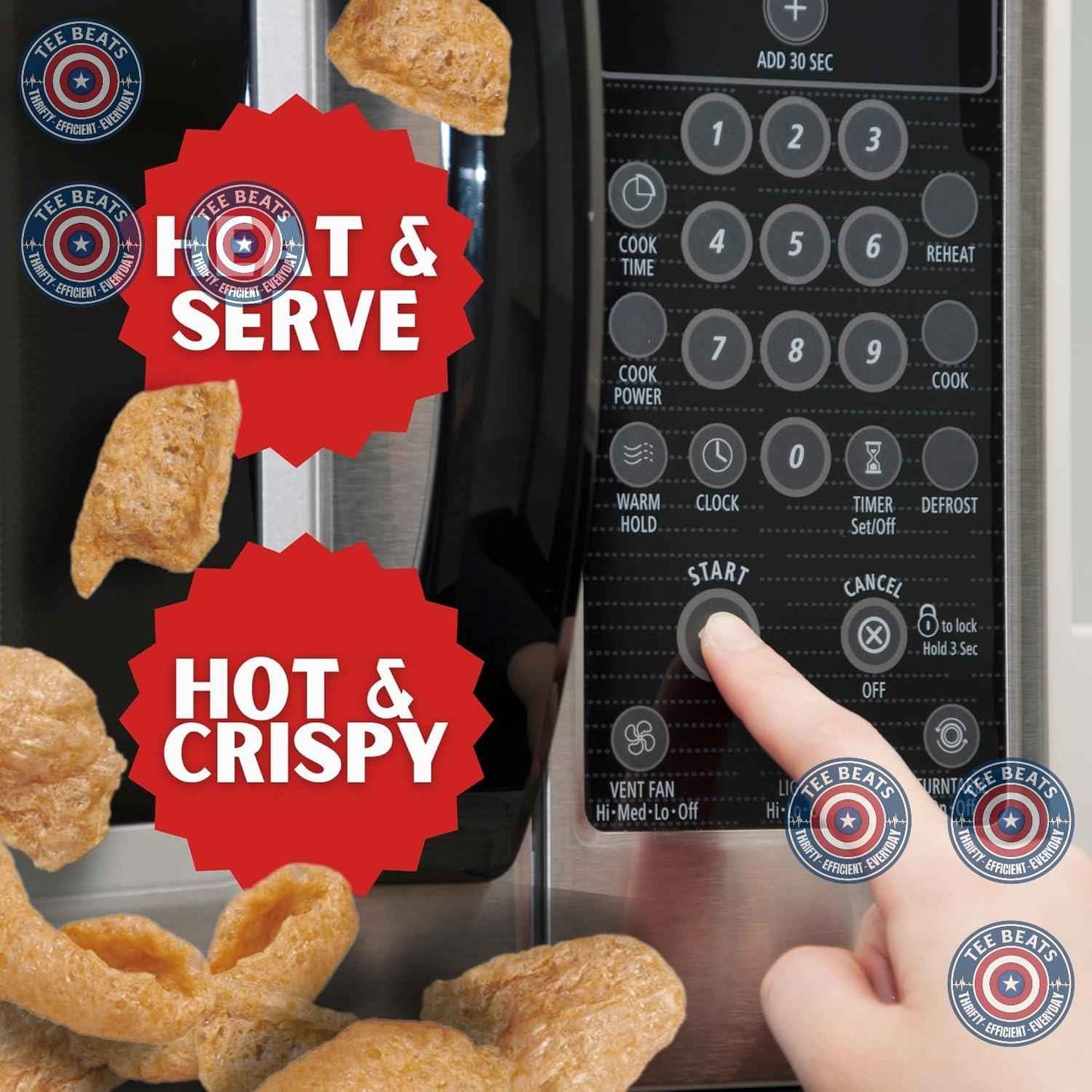 Lowrey's Bacon Curls Microwave Pork Rinds (Chicharrones), Original – Gluten-Free Single-Serve Crunch for Kids' Lunchboxes and Snack Time