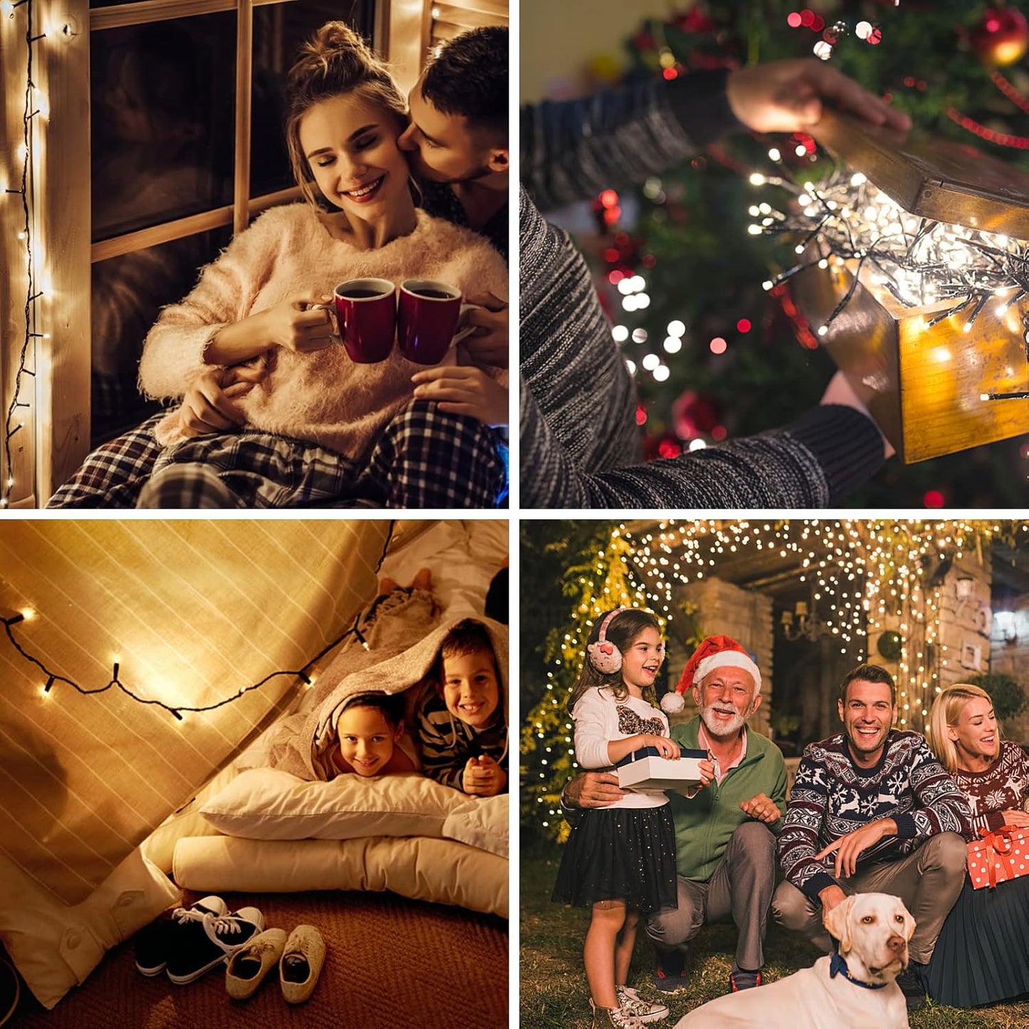 LetsFunny 300 LED Outdoor String Lights 108FT – Waterproof Patio, Pergola and Garden Fairy Lights with 8 Modes and Remote