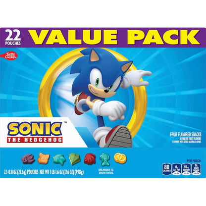 licensed officially branded packaging featuring sonic artwork