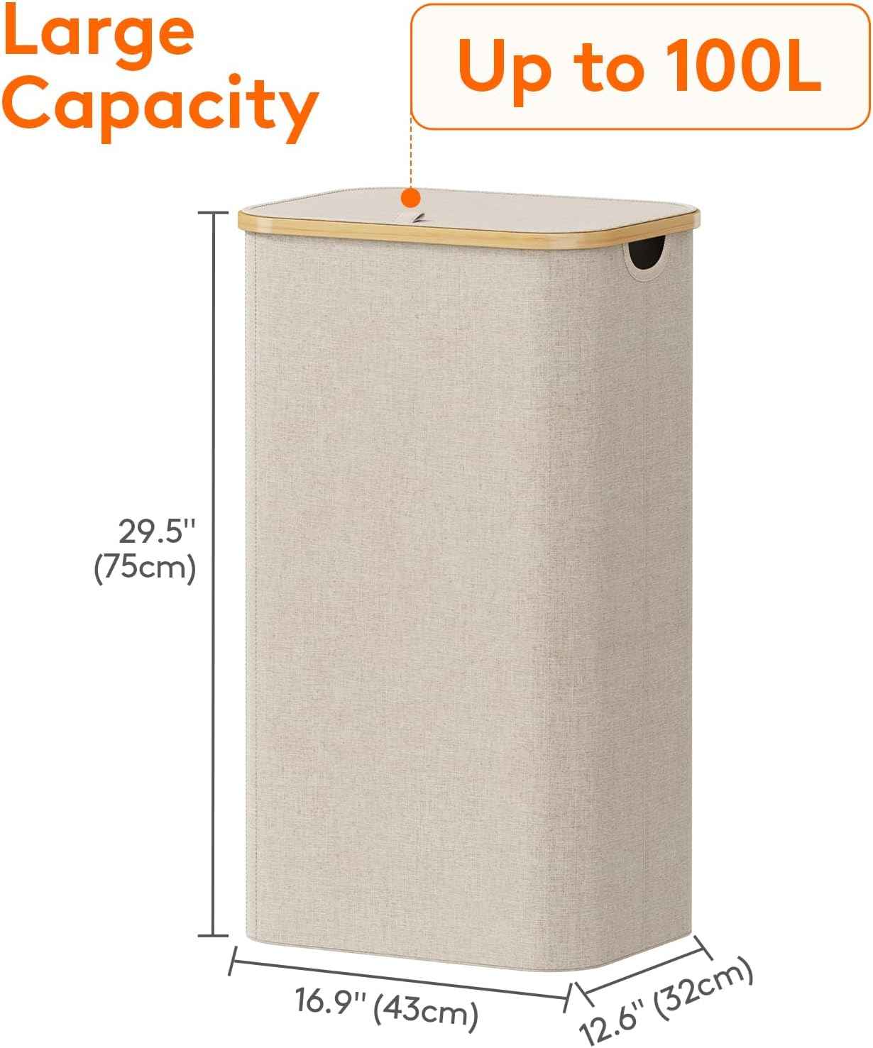 Lifewit Laundry Hamper with Removable Bag – Stylish Holiday Gift for College Students and New Grads