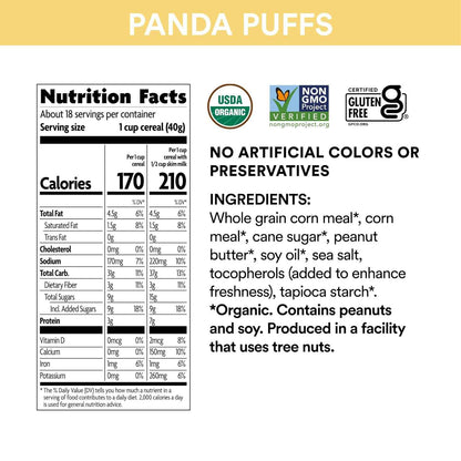 EnviroKidz Red Panda Puffs Cereal – Non GMO Gluten Free Cereal for Toxin Free Pantry and Self Care Morning Rituals
