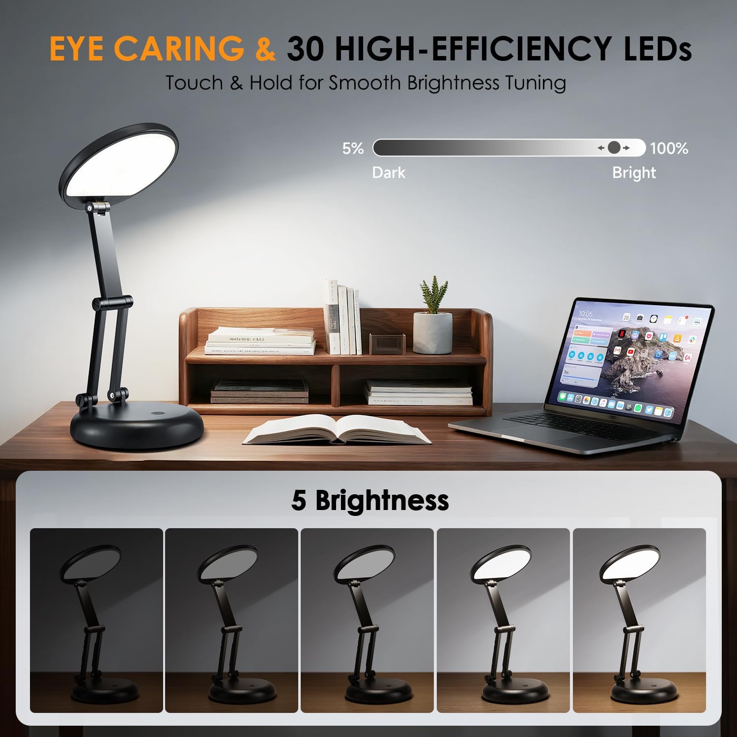 light memory function that restores previous brightness setting on power-on