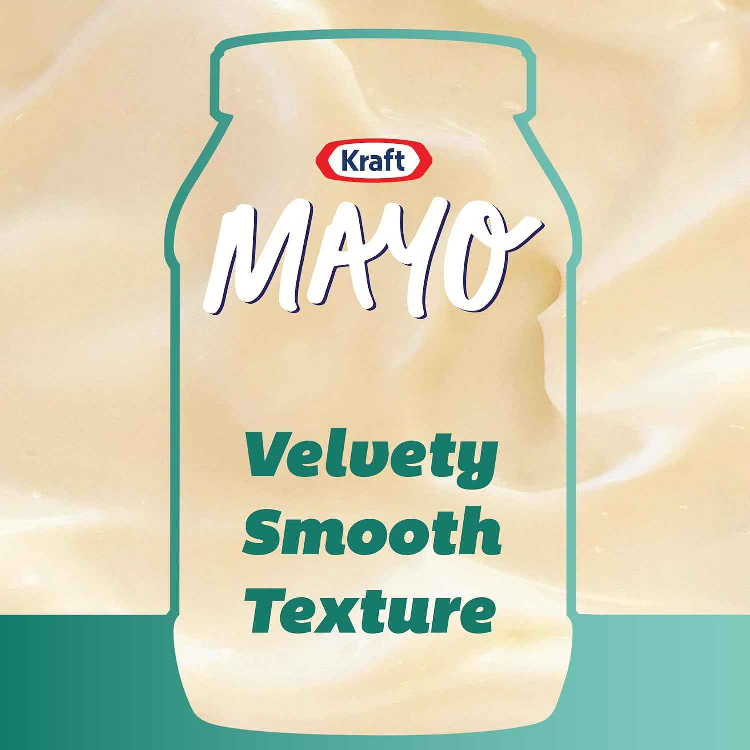 Kraft Real Mayo Creamy & Smooth Mayonnaise for Picnic Tables and Portable Sandwich Spreads, 30 fl oz Jar