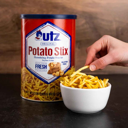 Utz Potato Stix, Original – Patio Party Snack, Resealable Shoestring Sticks