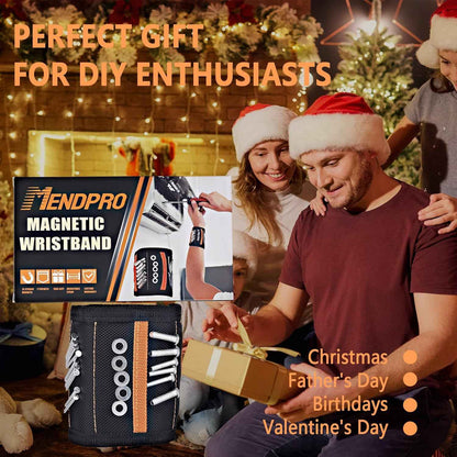 MENDPRO Magnetic Wristband – Practical Birthday Gift for Dad, Handy Stocking Stuffer for Husband and Grandpa