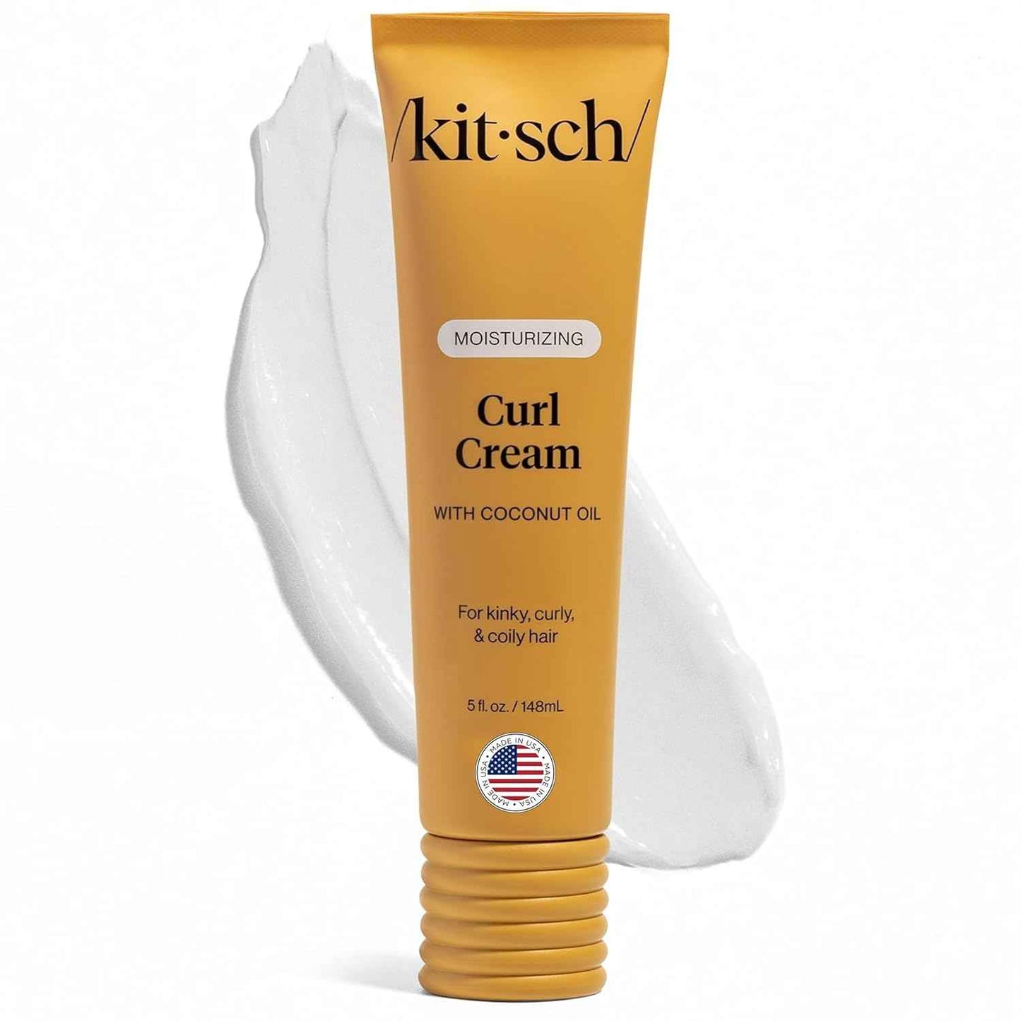 Kitsch Curl Defining Cream – Birthday Gift for Women with Curly Hair, Frizz Control & Shine Styling