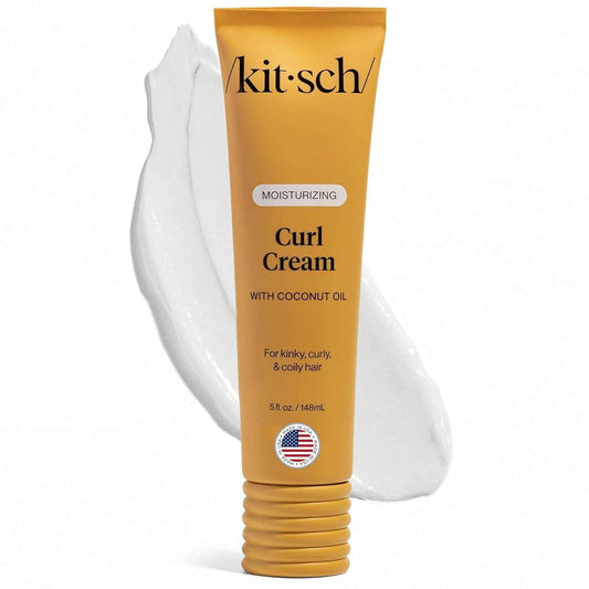 Kitsch Curl Defining Cream – Birthday Gift for Women with Curly Hair, Frizz Control & Shine Styling