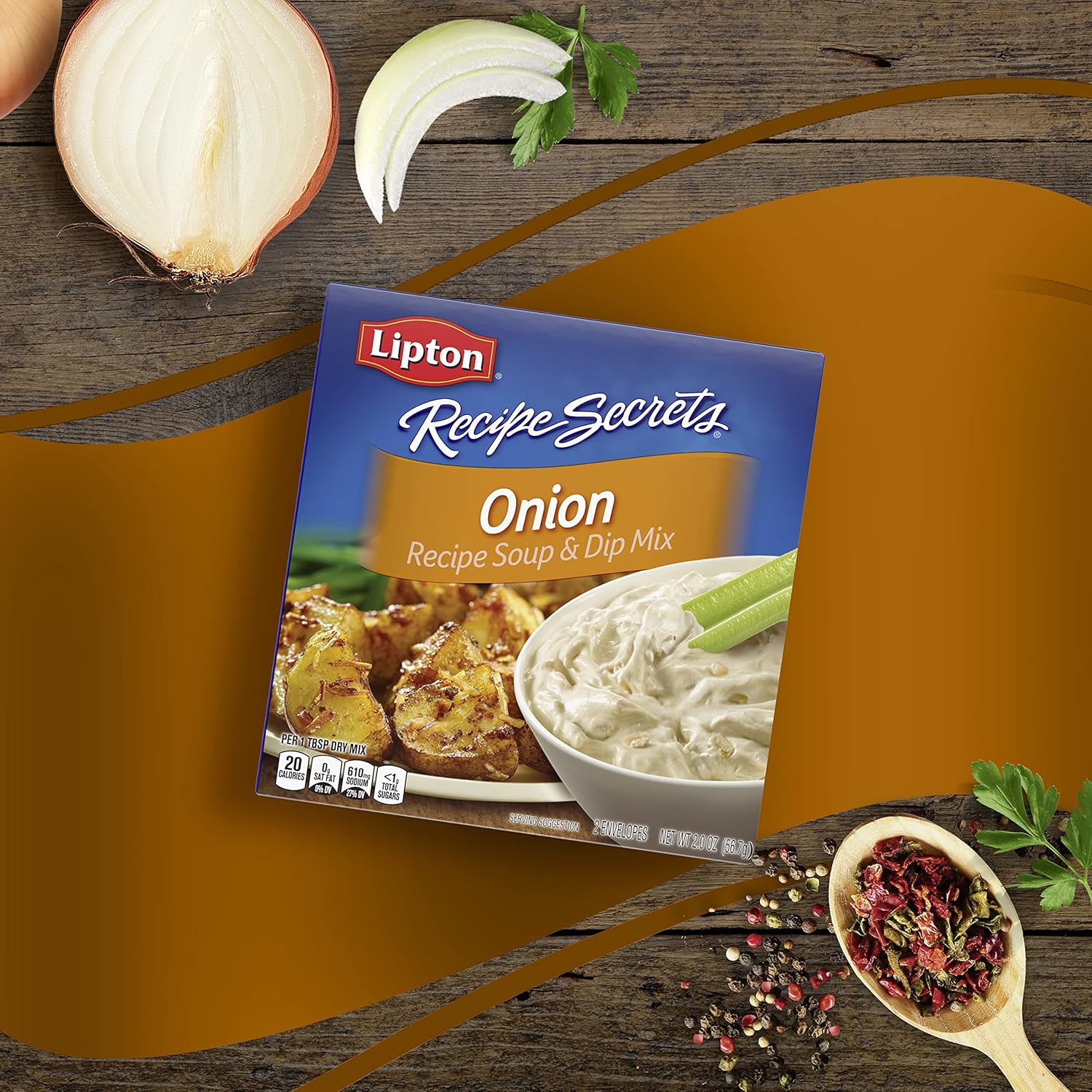 Lipton Recipe Secrets Onion Soup and Dip Mix – Practical Housewarming Gift for New Homeowners Stocking the Pantry