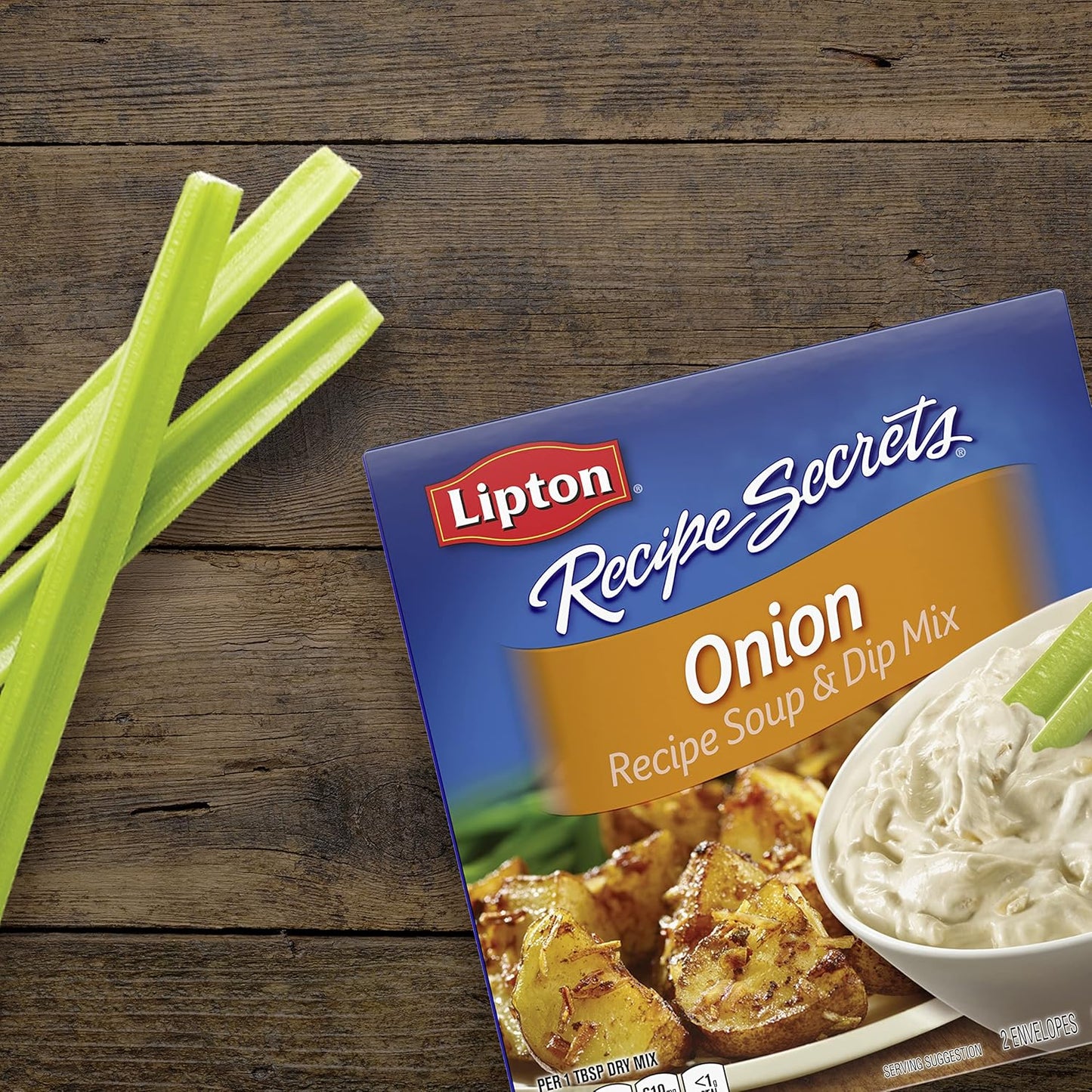 Lipton Recipe Secrets Onion Soup and Dip Mix – Practical Housewarming Gift for New Homeowners Stocking the Pantry