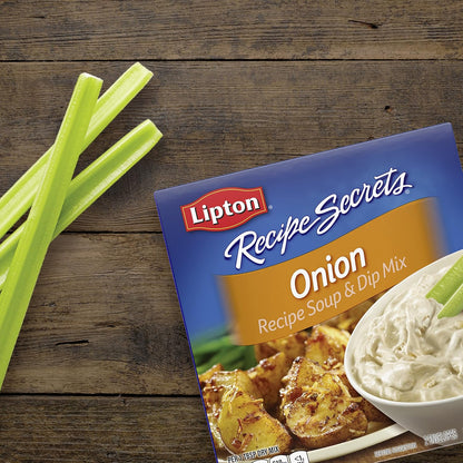 Lipton Recipe Secrets Onion Soup and Dip Mix – Practical Housewarming Gift for New Homeowners Stocking the Pantry