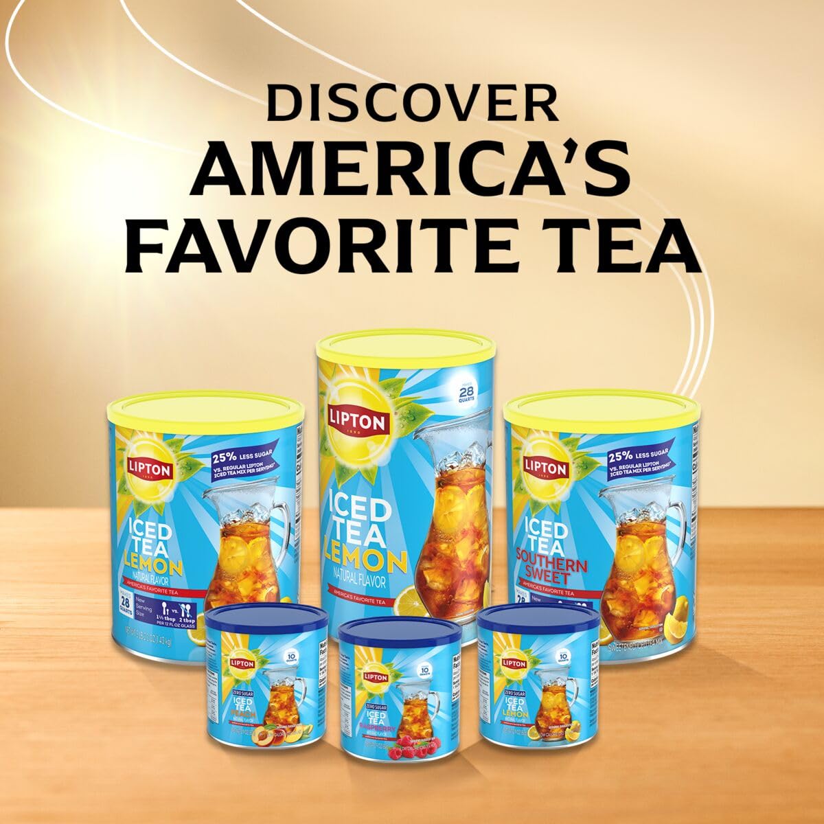 Lipton Zero Sugar Peach Iced Tea Mix – Low-Calorie Hydration for Mindful Home Wellness Routines