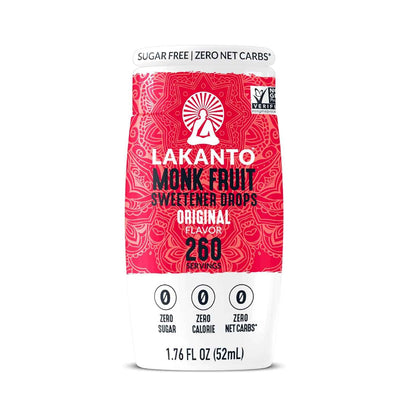 Lakanto Liquid Monk Fruit Drops – Zero Calorie Sweetener for Mindful Morning Coffee Rituals, Erythritol Free