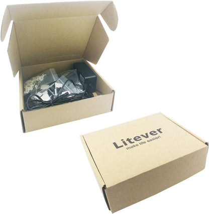 Litever Under Cabinet LED Light Kit – Warm White 2700K Accent for Bookshelves, Curio Cabinets and Cozy Living Room Corners