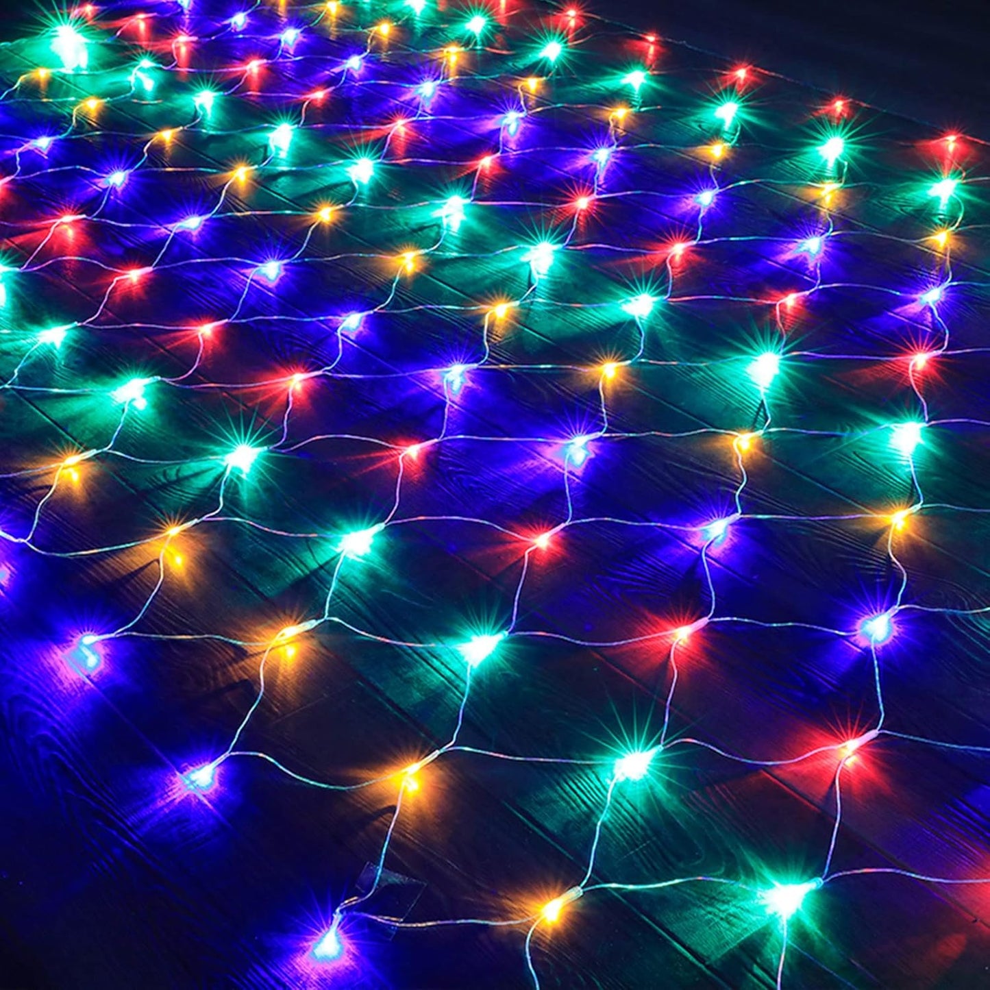 LJLNION Christmas Net Lights – Cozy 360 LED Mesh for Living Room Walls, Window Frames, and Indoor Ambiance