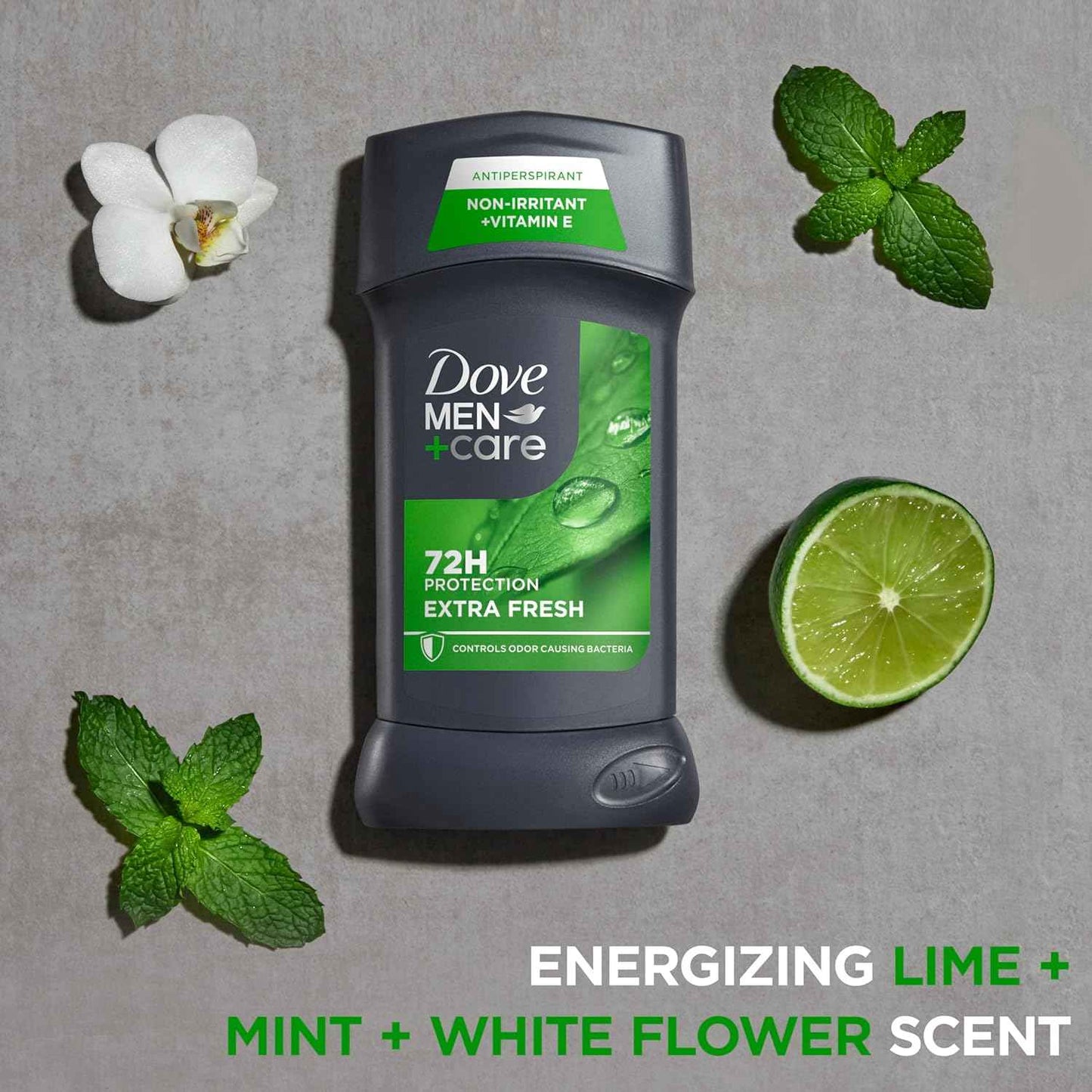 Dove Men+Care Extra Fresh Men's Antiperspirant Stick – Post-Workout Wellness Ritual, 72-Hour Odor & Sweat Protection
