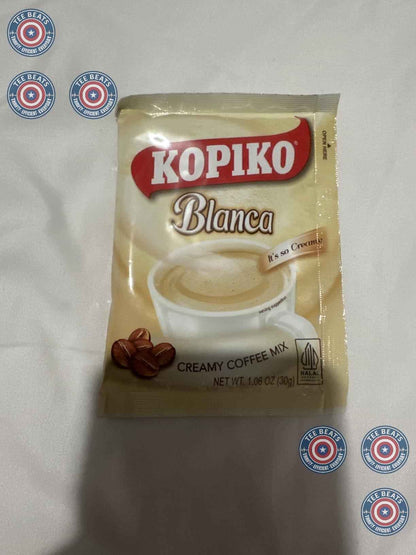 Kopiko Blanca 3 in 1 Instant Coffee Mix — Cubicle Desk Coffee Sachets for Focused Workdays