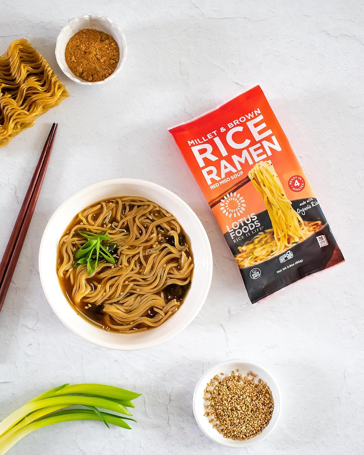 Lotus Foods Organic Miso Ramen – Quick 5-Minute Desk Lunch for Busy Professionals and Focused Work-from-Home Days