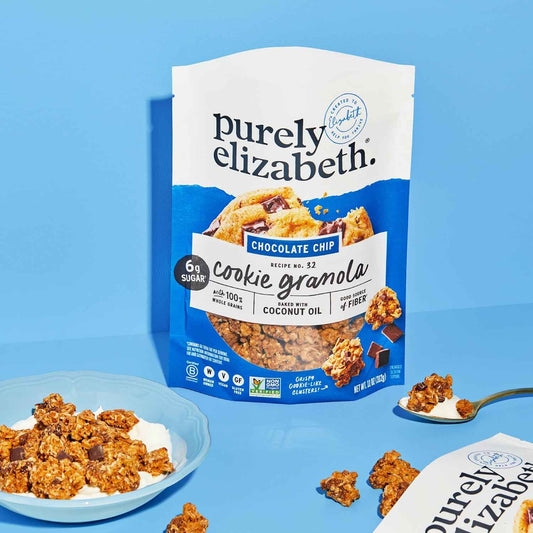 Purely Elizabeth Cookie Granola Chocolate Chip – Essential Pantry Staple for the Uncluttered Kitchen, Simple Ingredient Cookie Granola 3 Pack