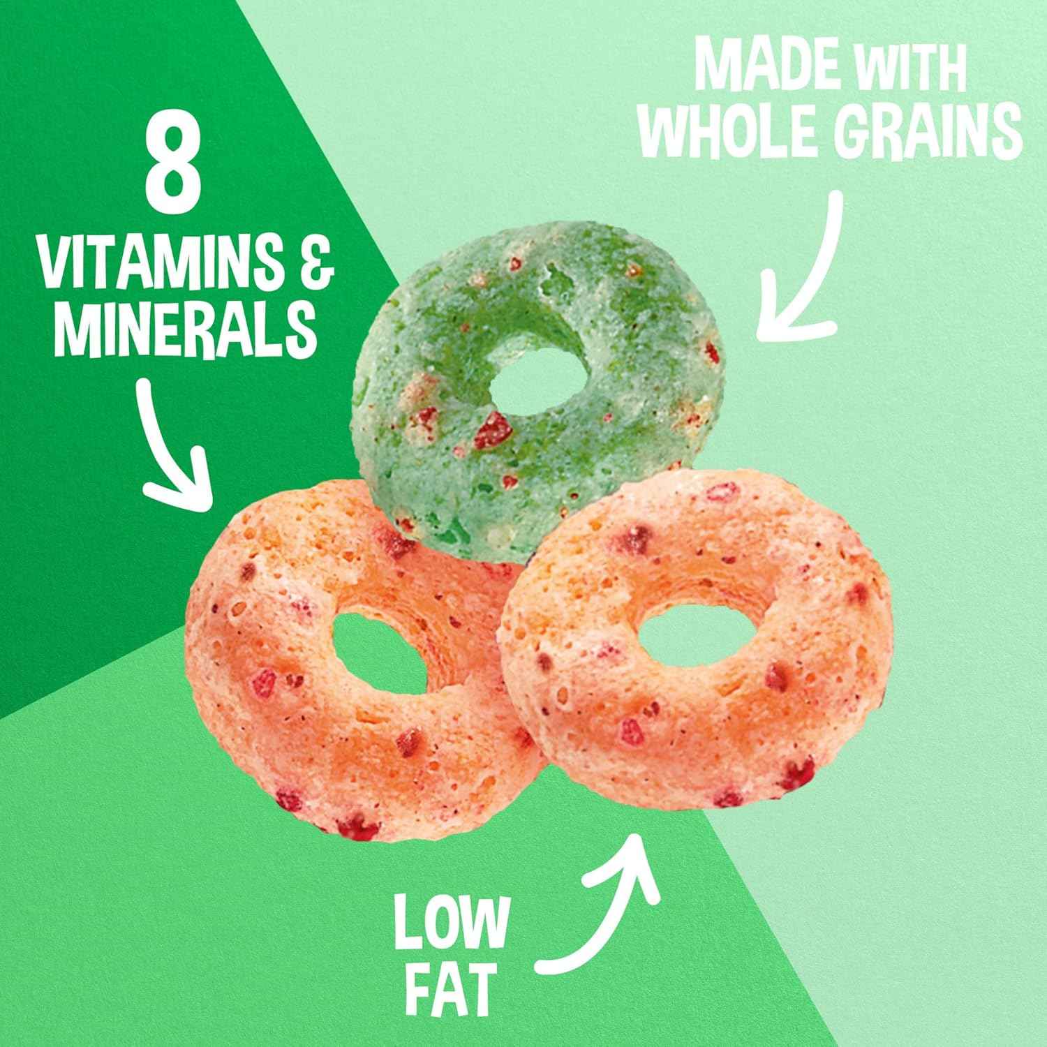 Kellogg's Apple Jacks Breakfast Cereal – Kids School Lunchbox Snack, 23oz Giant Family Box