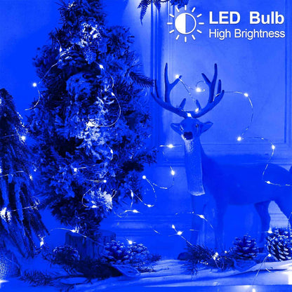 Brightever Fairy Lights – Minimalist Bedroom Accent, Neutral Warm White Battery String Lights 2 Pack 33FT