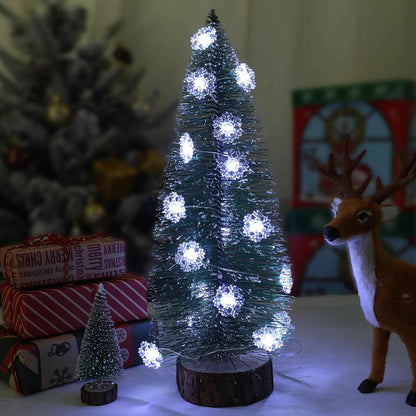 Brightown Snowflake String Lights – Flameless Indoor Holiday Lighting, Cool to Touch Safe for Sleeping