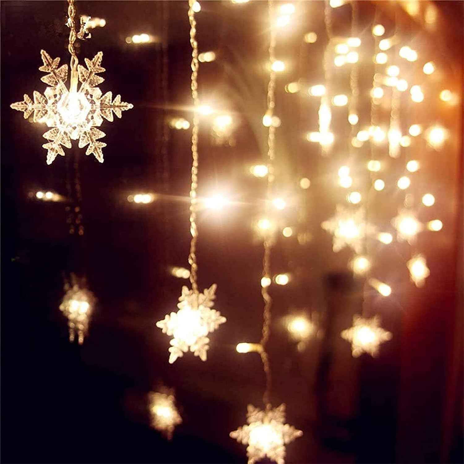 String Lights LED Curtain – Thoughtful Birthday Gift for Women, 96 LED Hanging Fairy Lights with Remote