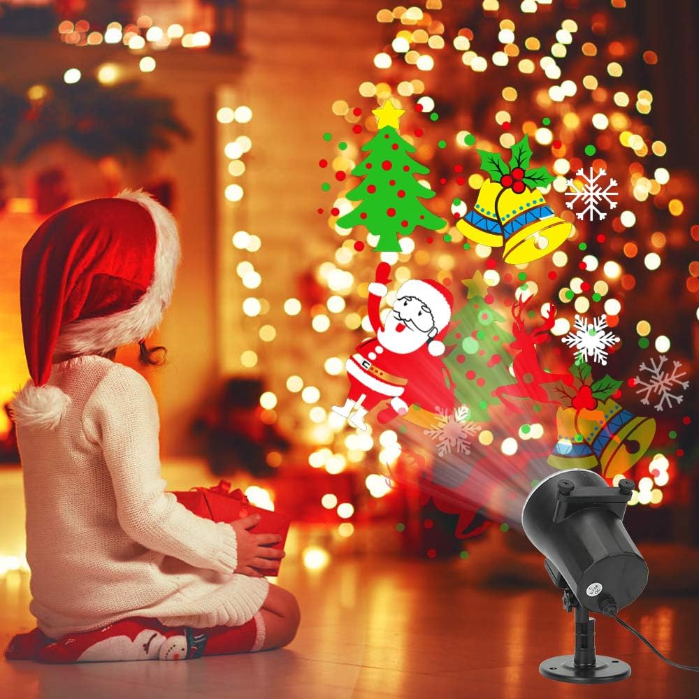 Lumaflair AuraGlow LED Pattern Projector – Bedroom Aesthetic Accent Light for Holiday and Everyday Home Styling