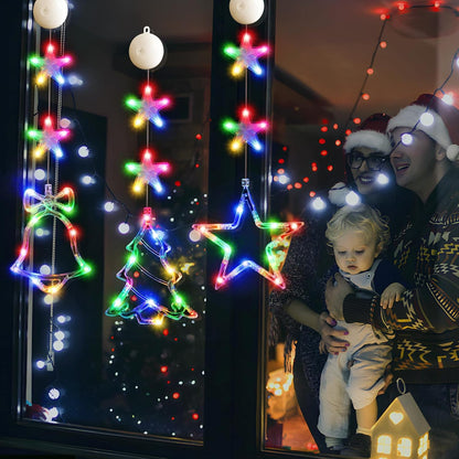 Lumalights Flameless Christmas Window Lights – Cool-to-Touch LED Decor Safe for Kids, Pets & Curtains