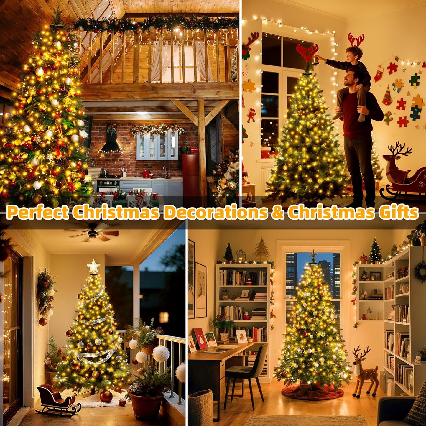 Lumastream 29V Low Voltage Christmas Tree Lights – UL 588 Certified Safe Lights for Homes with Kids and Pets