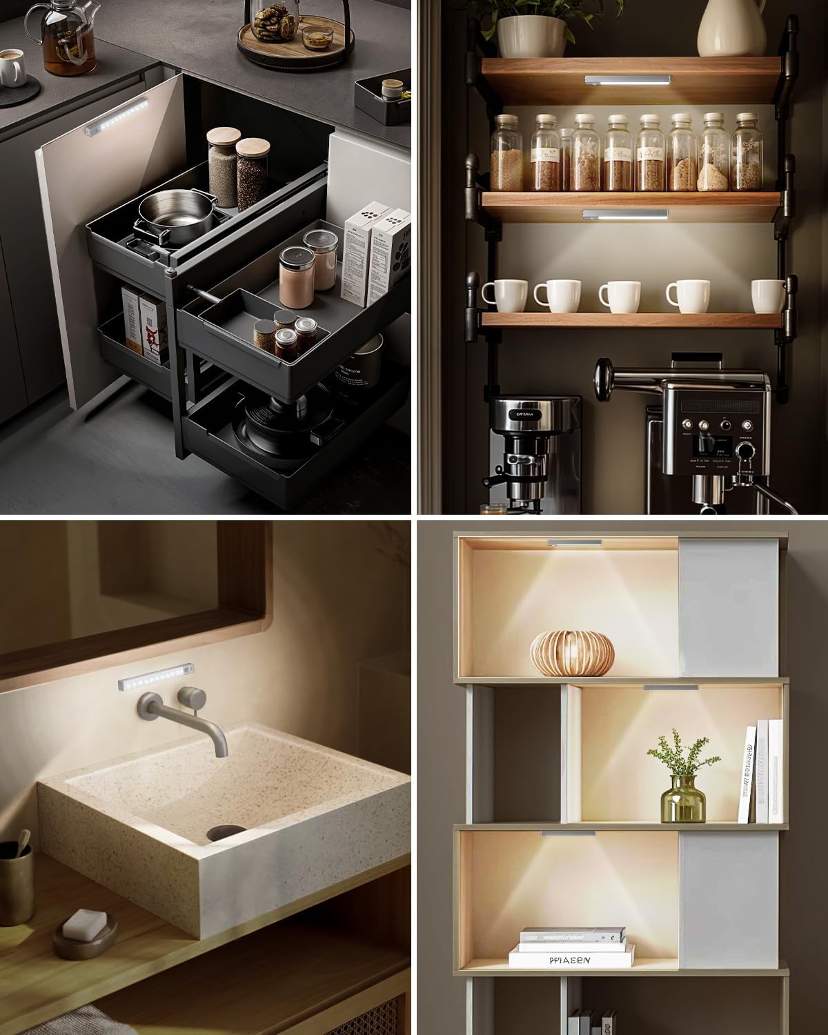 LumenGlow Ultra-Slim Cabinet Light – Clean-Line Wireless Lighting for Uncluttered Kitchens