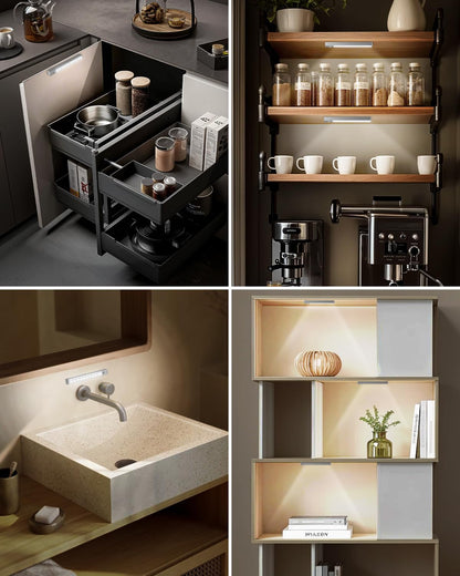 LumenGlow Ultra-Slim Cabinet Light – Clean-Line Wireless Lighting for Uncluttered Kitchens