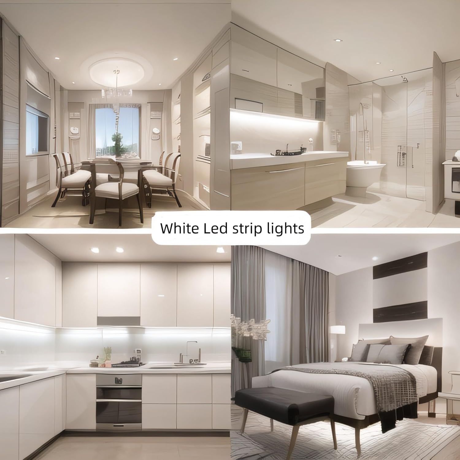 LumGlow 24V LED Strip Lights – Low-Voltage Flameless Bedroom Lighting Safe for Kids, Pets, and Overnight Use