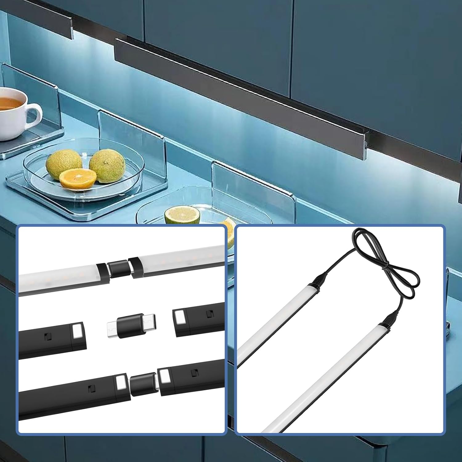 LumiBar 5V USB Under Cabinet Light – Cool-to-Touch, Kid and Pet Safe Lighting for Bedrooms and Hallways