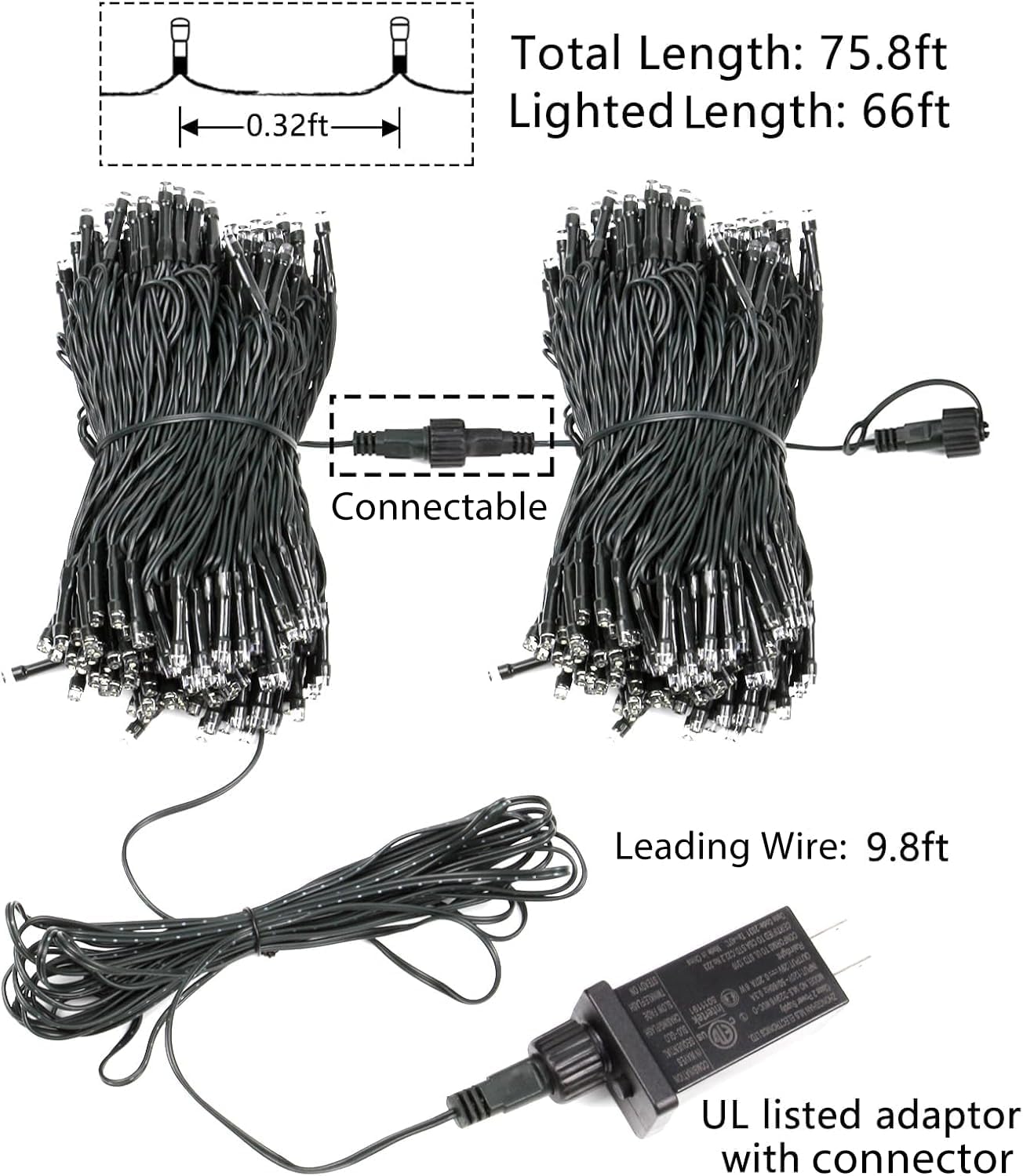 Lumify 29V UL-Certified String Lights – Cool-to-Touch Kids and Pet Safe Bedroom Night Light Replacement