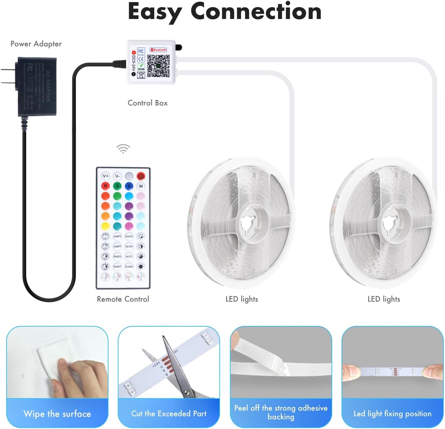 Lumify LED Strip Lights – 100ft Double Row RGB Bedroom Decor with Music Sync and App Control for Modern Living Spaces
