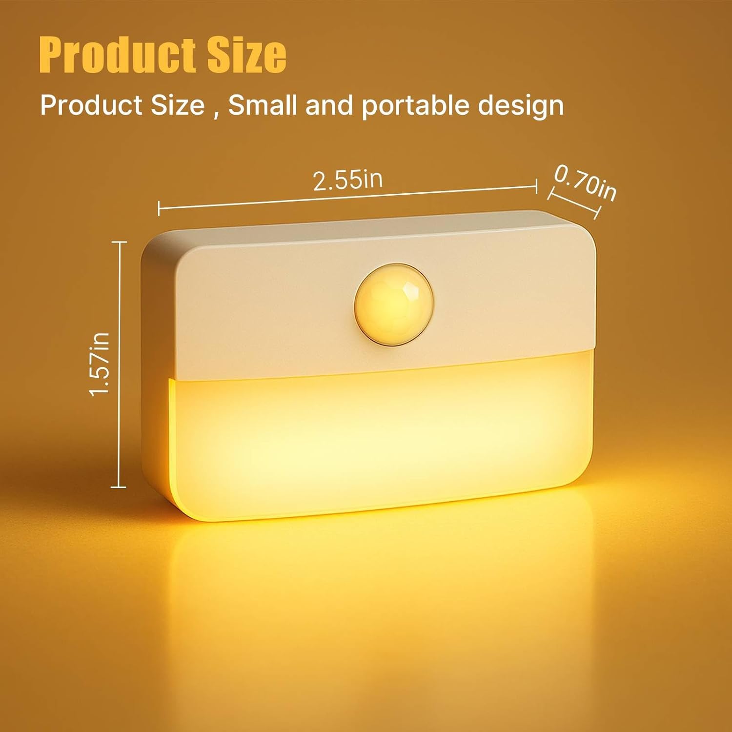 LumiGuard Decor Motion Light – Warm 3000K Glow for Bedroom Ambiance, Stylish Stick On LED Lamp