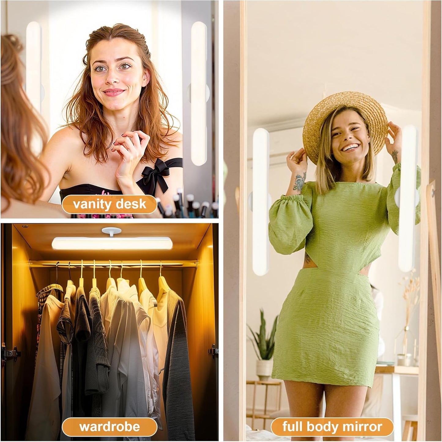 LUMIMUSE Vanity Light Bar – Clean Cordless Lighting for Minimalist Bathroom Mirrors and Tidy Vanities