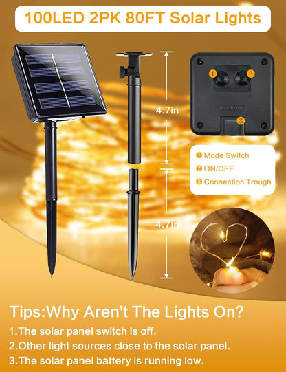 LuminaGlow Solar String Lights – Clean Intentional Patio Lighting, Neutral Warm White, Solar Powered