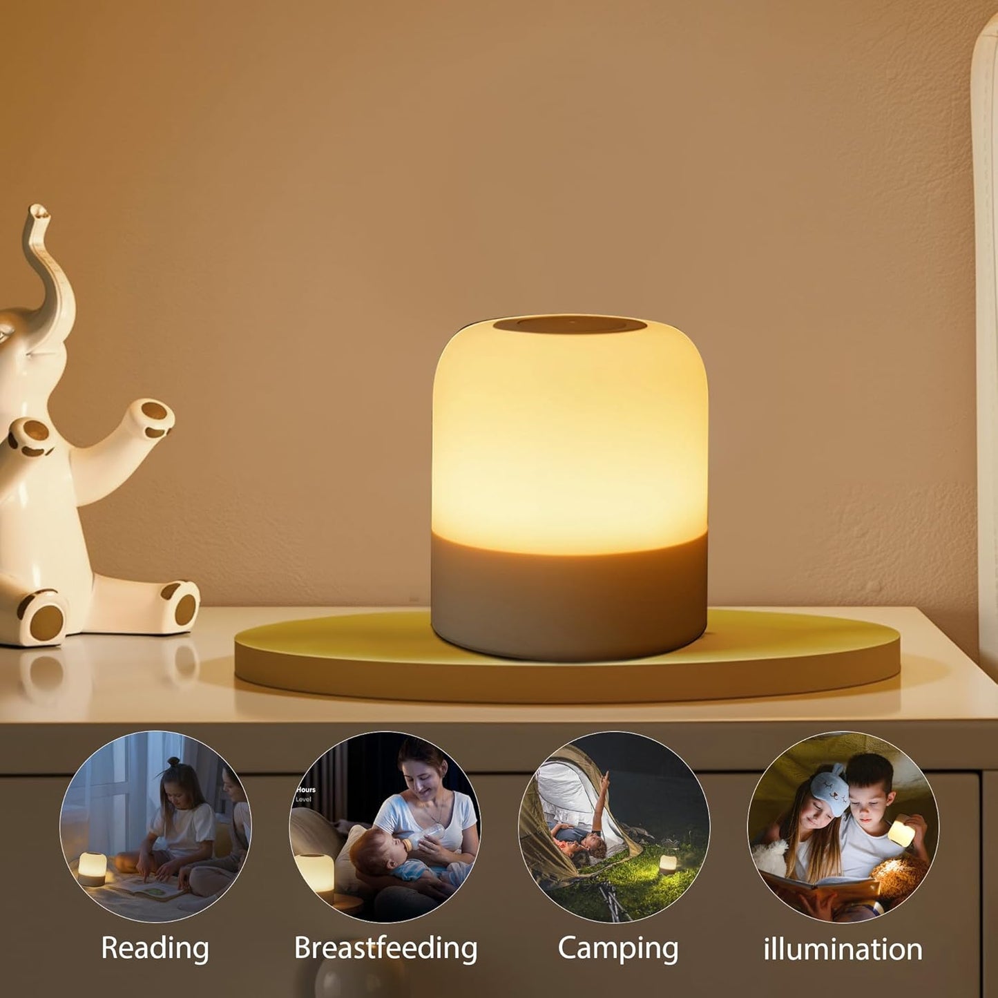 LumiNest Egg Night Light, Thoughtful Baby Shower and New Parent Gift for Nursery Setup