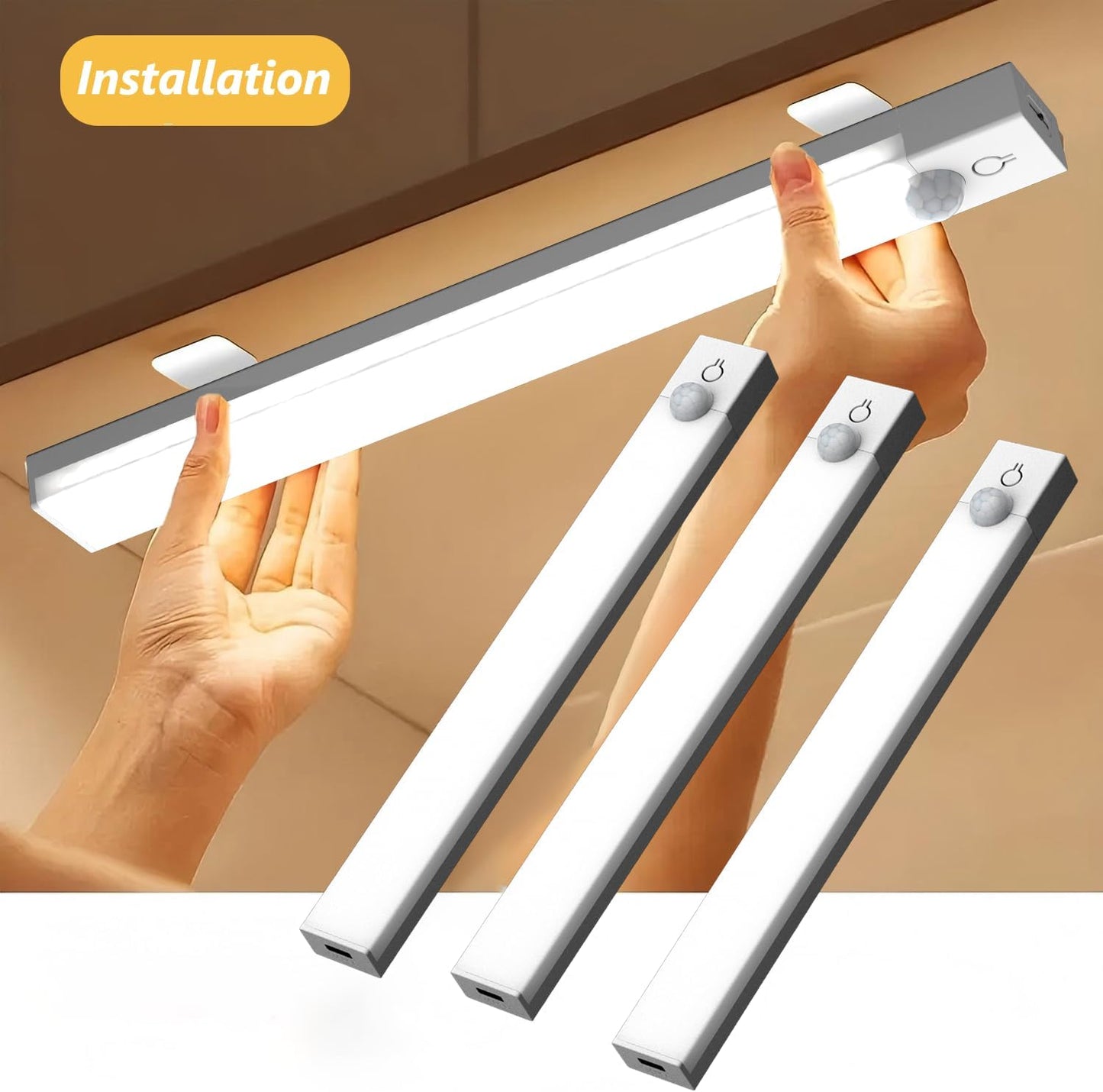 LuminWick Slim Light – 0.47-Inch Ultra-Low Profile LED for Clean Under Cabinet Lines