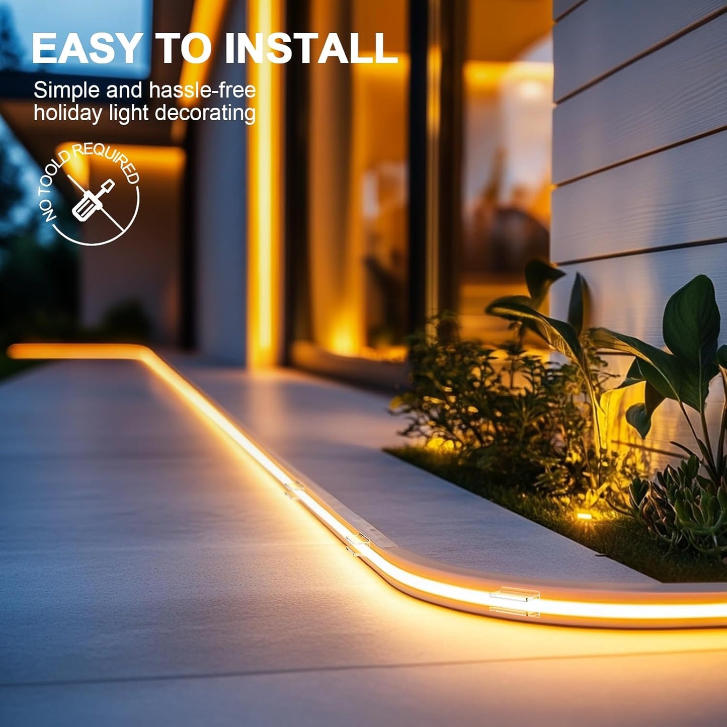 Lumistrip Clear LED Strip Mounting Clips - Invisible Adhesive Holders for Clutter-Free Wall Lighting