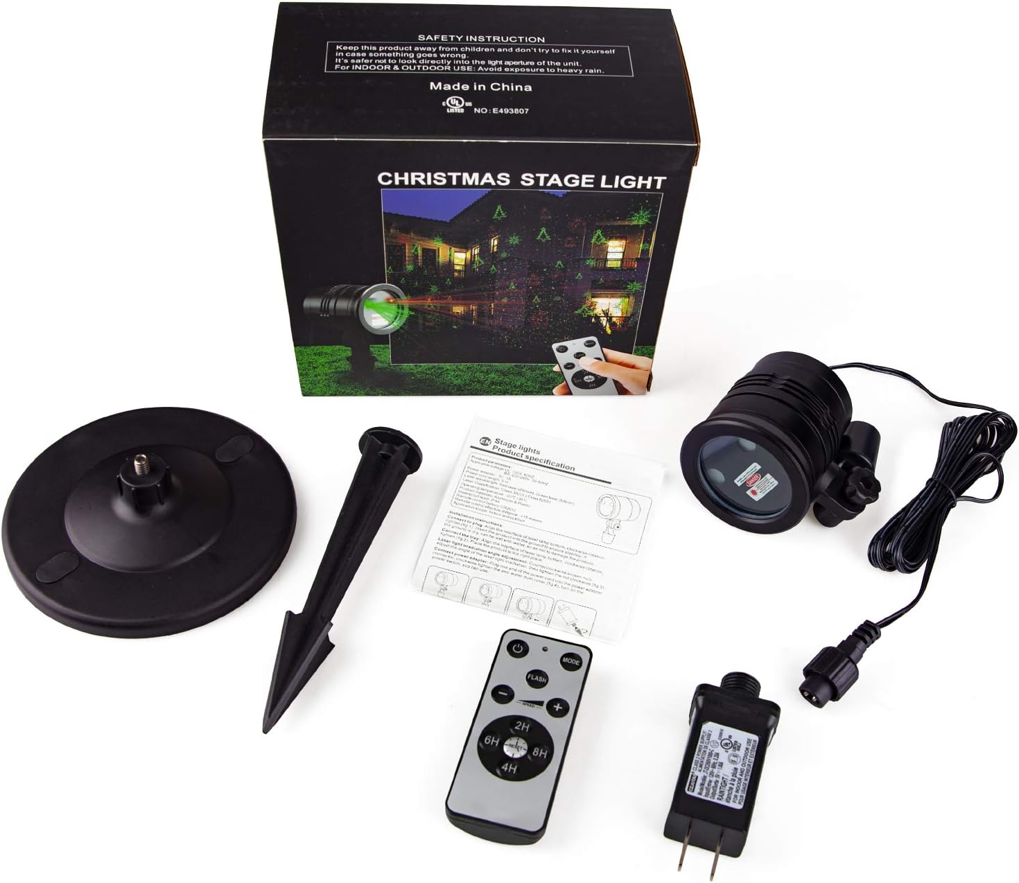 LumiVue AuroraStar Projector Light – Cozy Aesthetic Ambiance for Indoor Holiday Styling, Dusk-to-Dawn Timer
