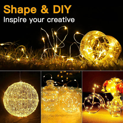 Lumoonos Fairy Lights – Flameless Bedside Lighting Safe for Kids, Pets, and Restless Sleepers