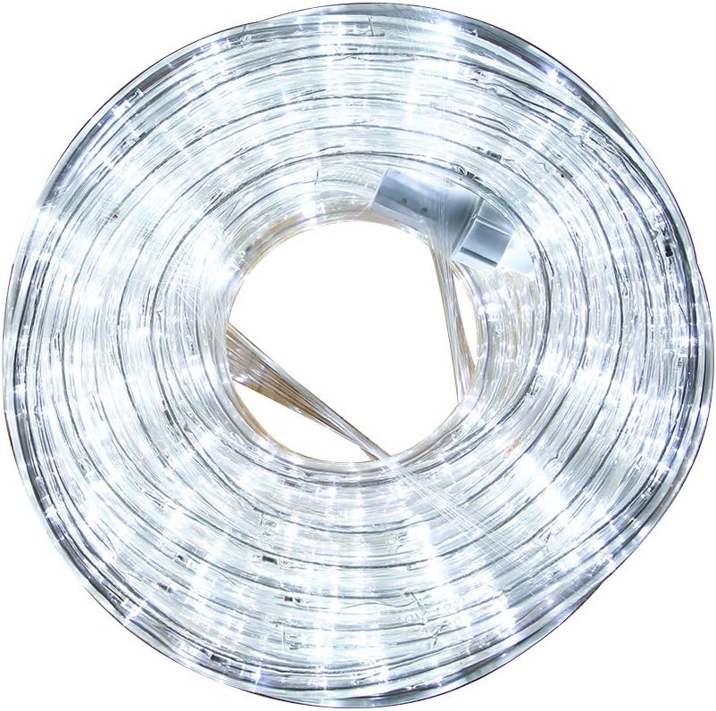 Lumoonosity LED Rope Lights – 33ft Warm White Ambient Lighting for Bedroom Ceilings, Living Room Trim, and Studio Apartments