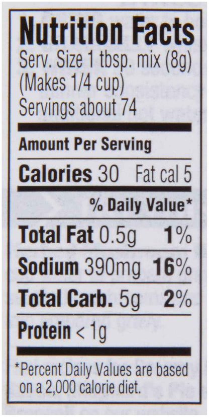 McCormick Brown Gravy Mix 21 oz – Clean-Label Gravy with No MSG Added for Health-Conscious Home Cooks