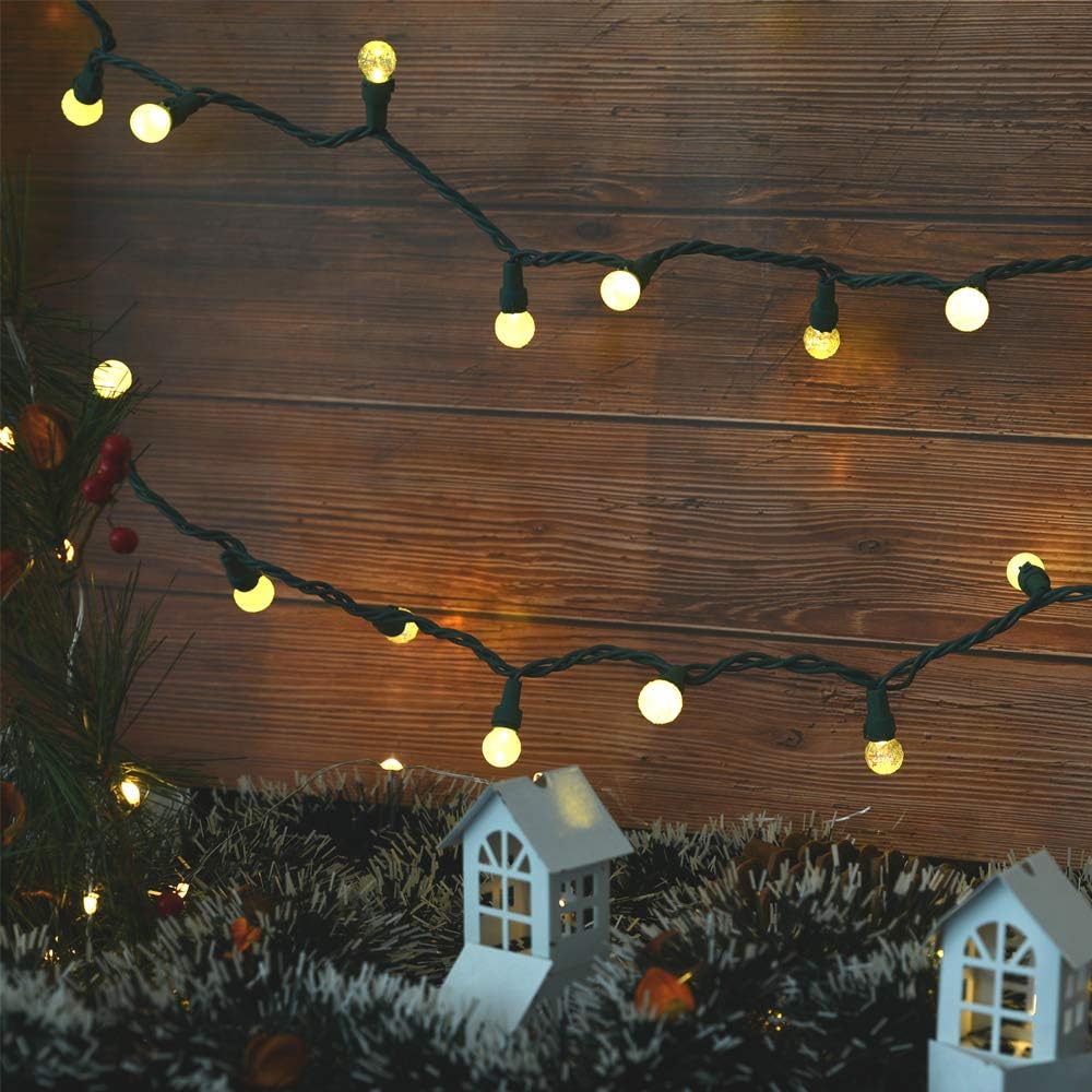 LYCKLIG Globe String Lights – Thoughtful Birthday Gift for Her, Warm White Glass Globe Fairy Lights for Home Decor Lovers